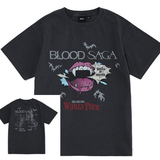 ENHYPEN Blood Saga World Tour T-Shirt | Blood Saga Merch - Planet