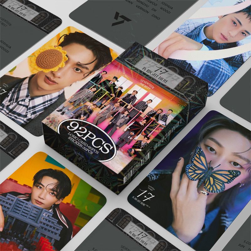 SEVENTEEN MERCH 17 Is Right Here92 PIECES KIT (60 PHOTOCARDS + 32