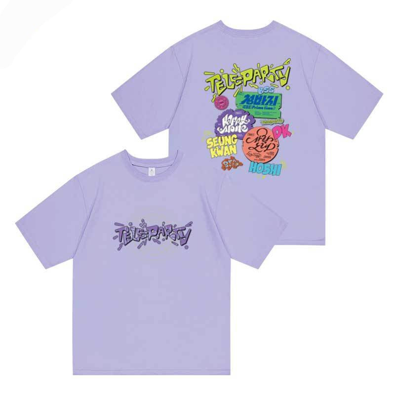 SEVENTEEN MERCH BSS TELEPARTY T-SHIRT 2025 100% BAUMWOLLE (verschiedene Farben)