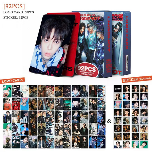 LNGSHOT PHOTOCARDS 92PCS (60 PHOTOCARDS+ 32 STICKERS)