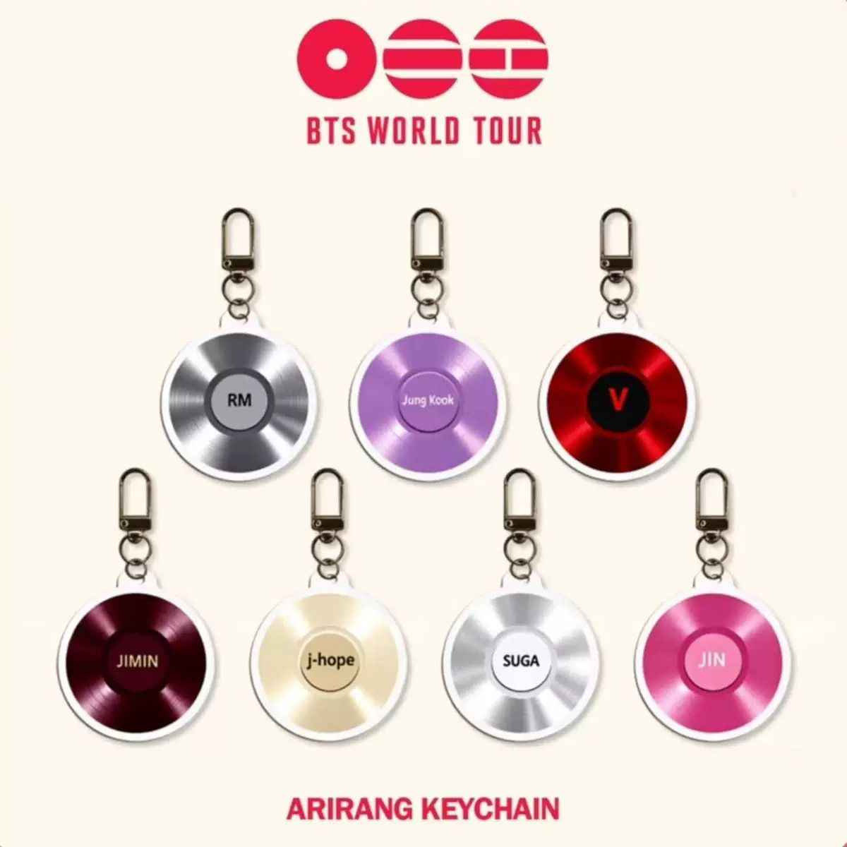 BTS ARIRANG KEYCHAINS – PLANET STORE