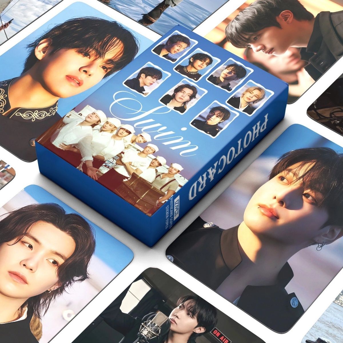 BTS SWIM PHOTOCARDS 127 PCS (55 cards+72stickers) – PLANET STORE