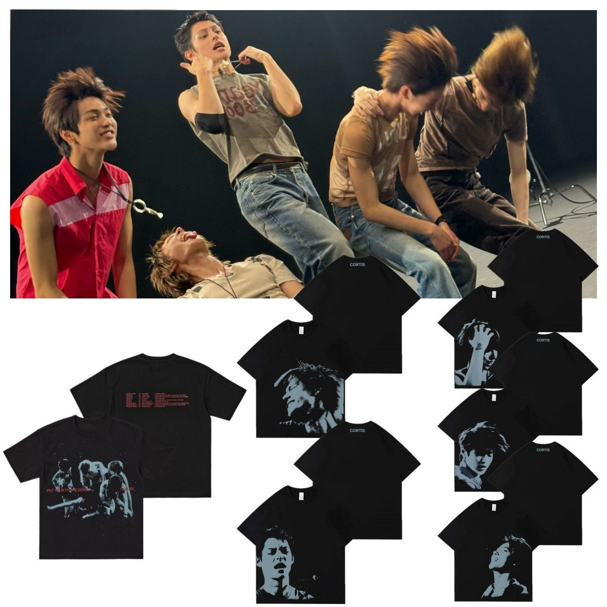 CORTIS T SHIRTS TOUR PUT YOUR PHONE DOWN 2026 100% COTTON – PLANET