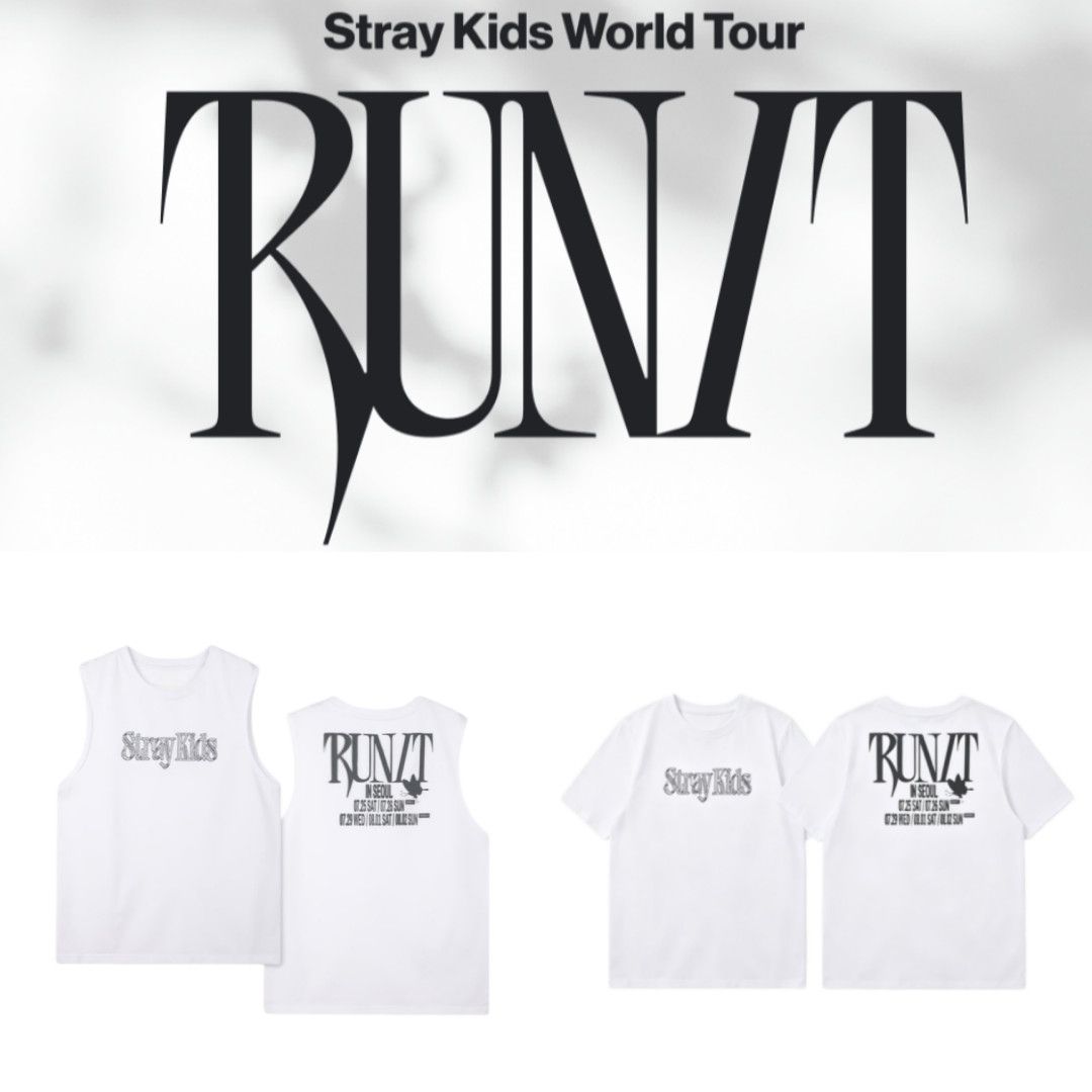 STRAY KIDS RUN IT T-SHIRT 100% COTTON – PLANET STORE