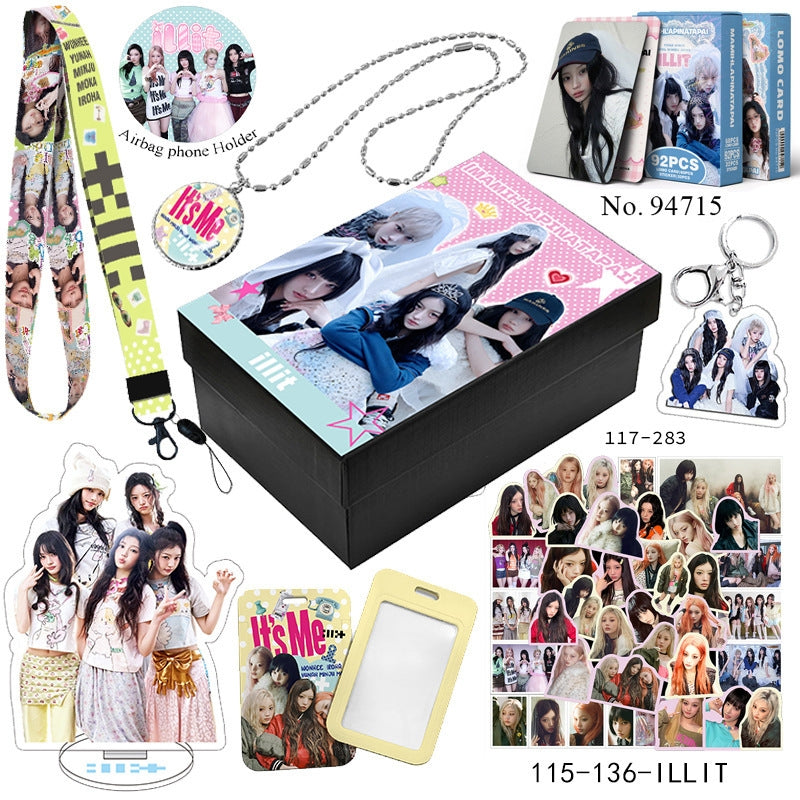 ILLIT BOX WITH VARIOUS ITEMS