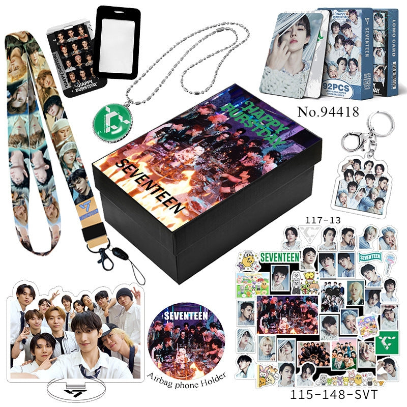 SEVENTEEN BOX WITH VARIOUS ITEMS