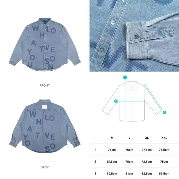 BTS ARIRANG WORLD TOUR DENIM SHIRT