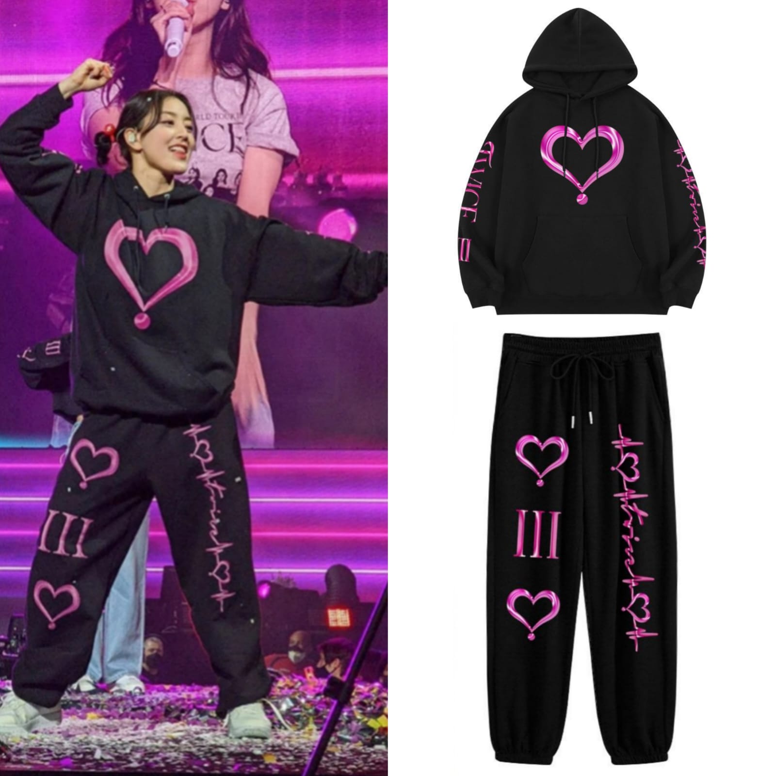 TWICE 4th WORLD TOUR Ⅲ in LA スウェット　１ TWICE 4TH WORLD TOUR III HOODIE AND PANTS SET – PLANET STORE