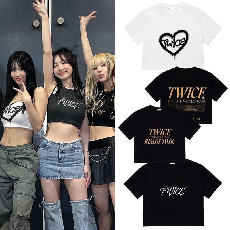 TWICE READY TO BE CROPPEDS/T SHIRTS 100% COTTON – PLANET STORE