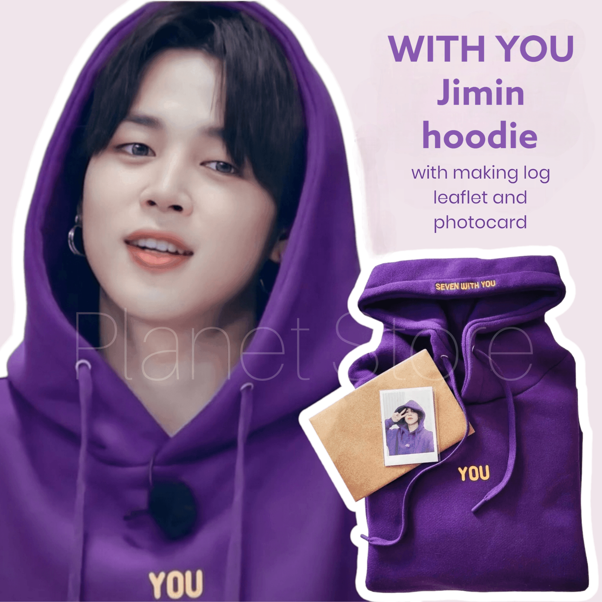 Jimin store With You Hoodie (Size M)