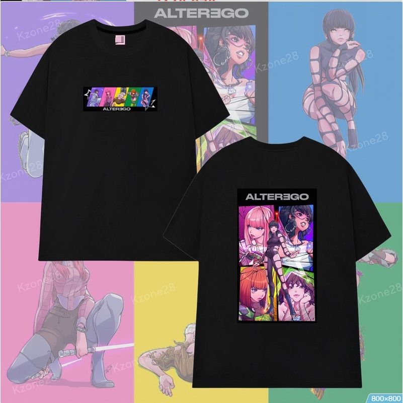 BLACKPINK LISA ALTER EGO COMIC T-SHIRT 100 % BAUMWOLLE