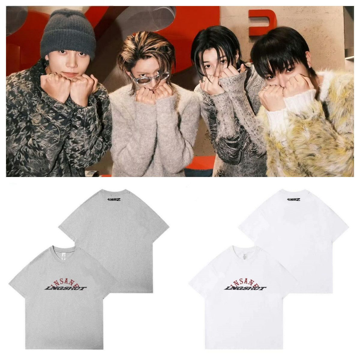 LNGSHOT x INSANE GARAGE T-SHIRTS 100% COTTON (various colors 