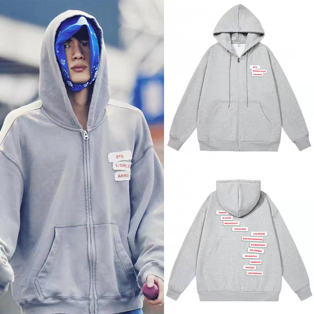 BTS ARIRANG Hoodie フーディー　パーカー S BTS ARIRANG 2026 HOODIE – PLANET STORE