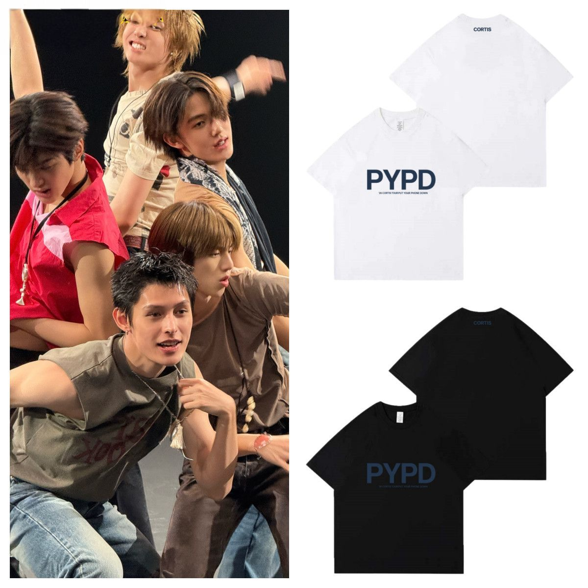 CORTIS T SHIRTS TOUR PUT YOUR PHONE DOWN 2026 100% COTTON – PLANET