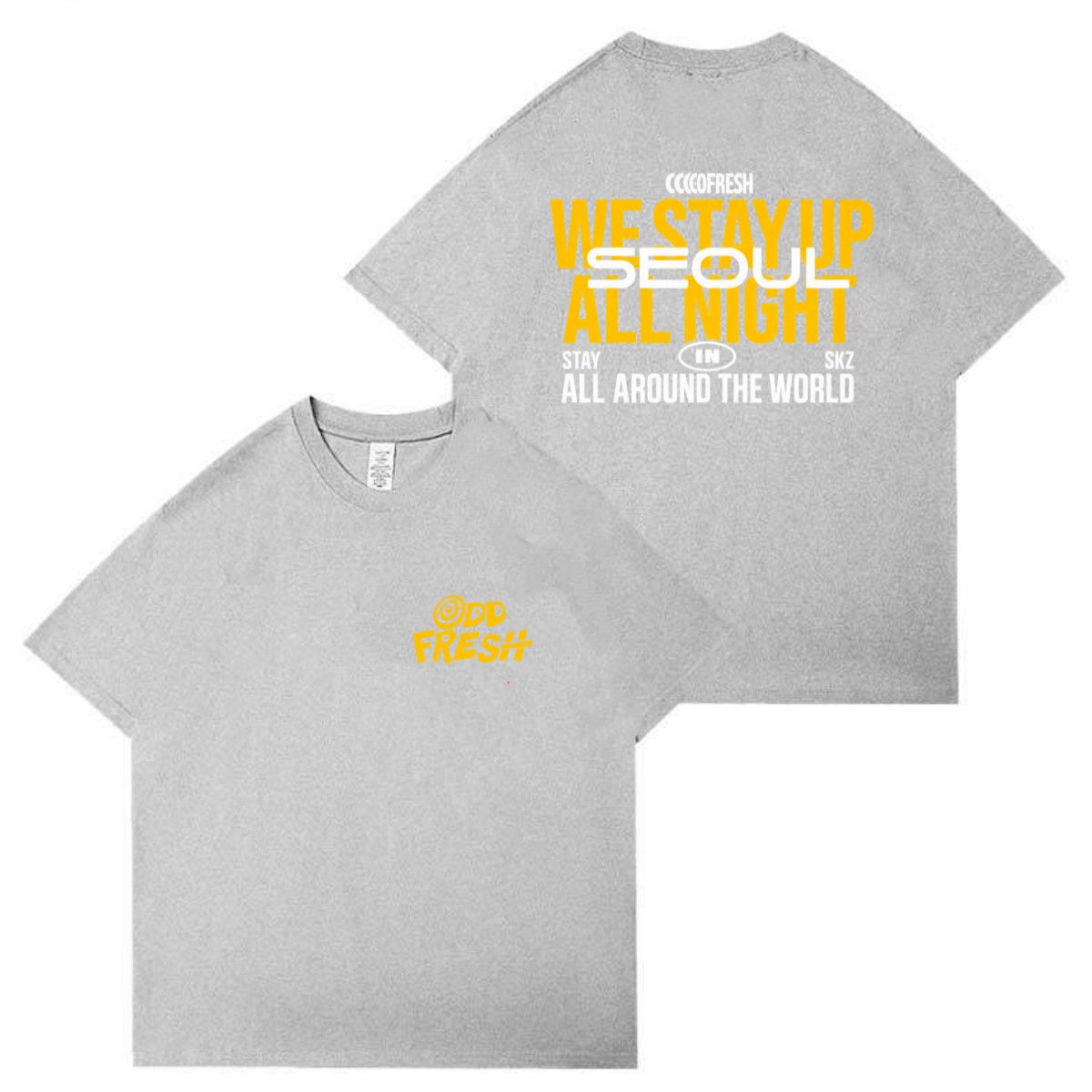 STRAY KIDS ODD & FRESH T-SHIRTS 100% COTTON