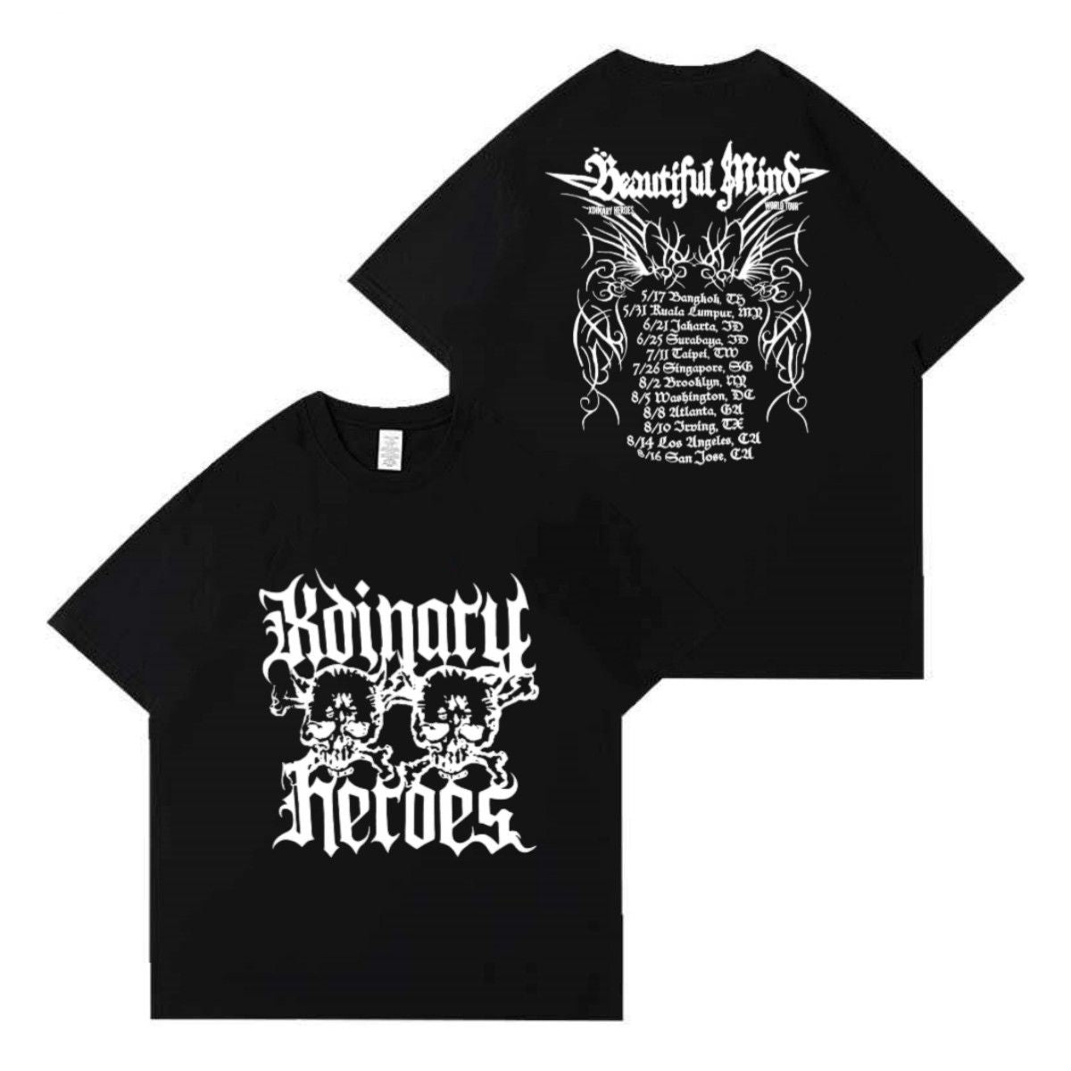 XDINARYHEROES T SHIRT 100% COTTON