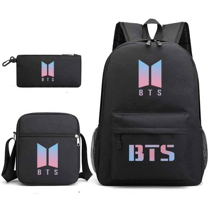 Bts Merchandise Bts Backpack Uk BTS X AGATHA Back Pack (Black)