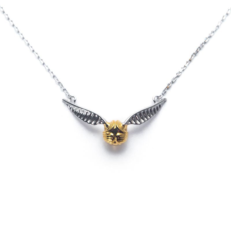 Harry Potter Goldener Schnatz Halskette 925 Silber