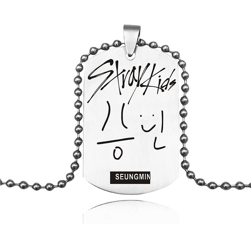 STRAY KIDS NECKLACE STAINLESS STEEL