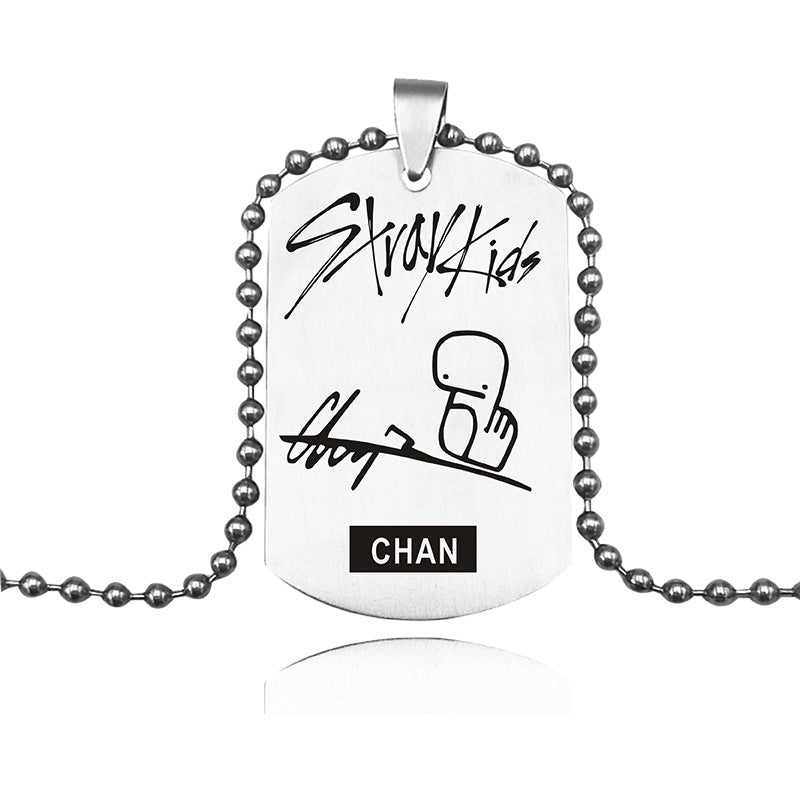 STRAY KIDS NECKLACE STAINLESS STEEL