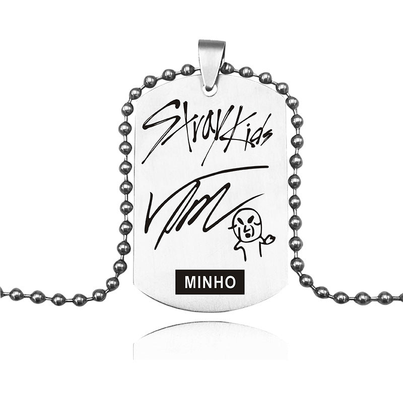 STRAY KIDS NECKLACE STAINLESS STEEL