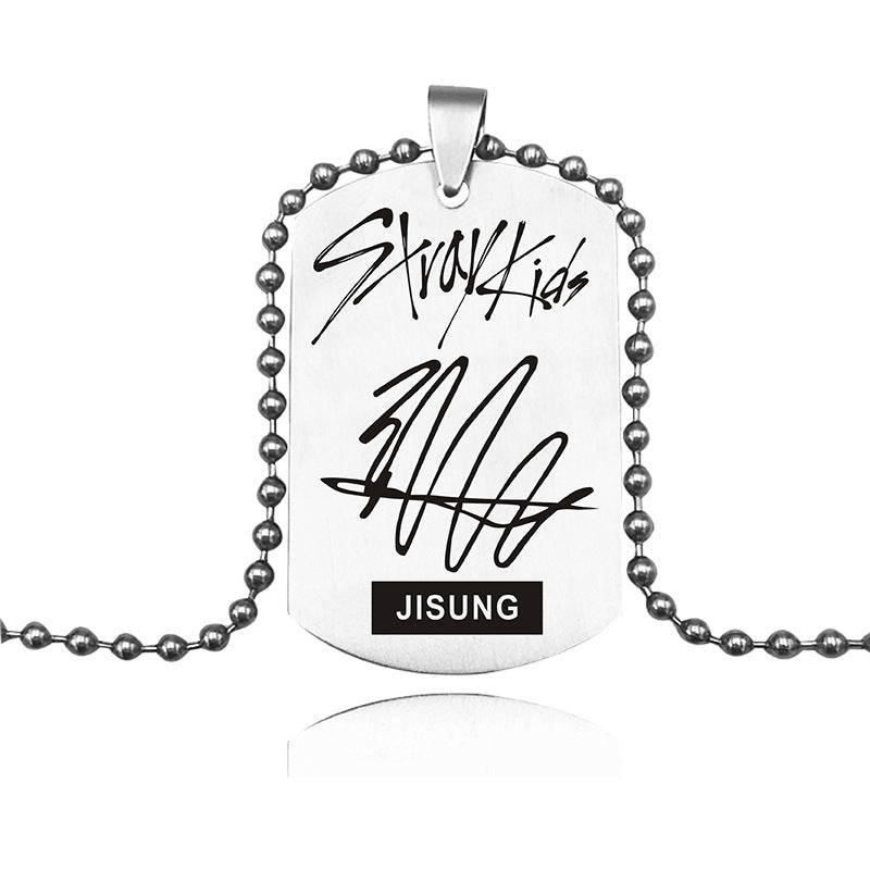 STRAY KIDS NECKLACE STAINLESS STEEL