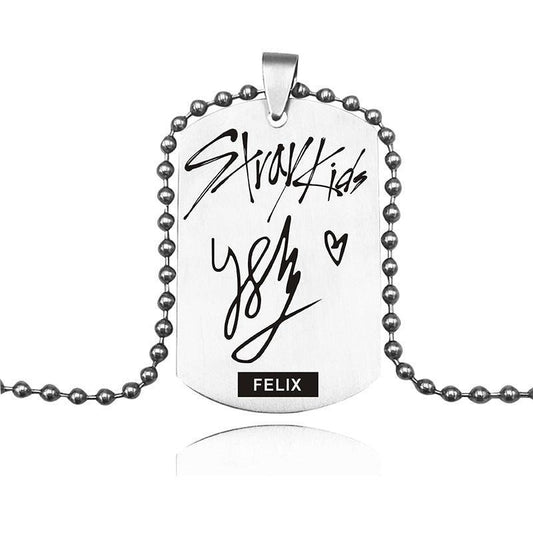 STRAY KIDS NECKLACE STAINLESS STEEL