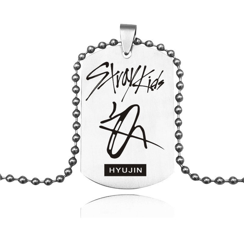 STRAY KIDS NECKLACE STAINLESS STEEL