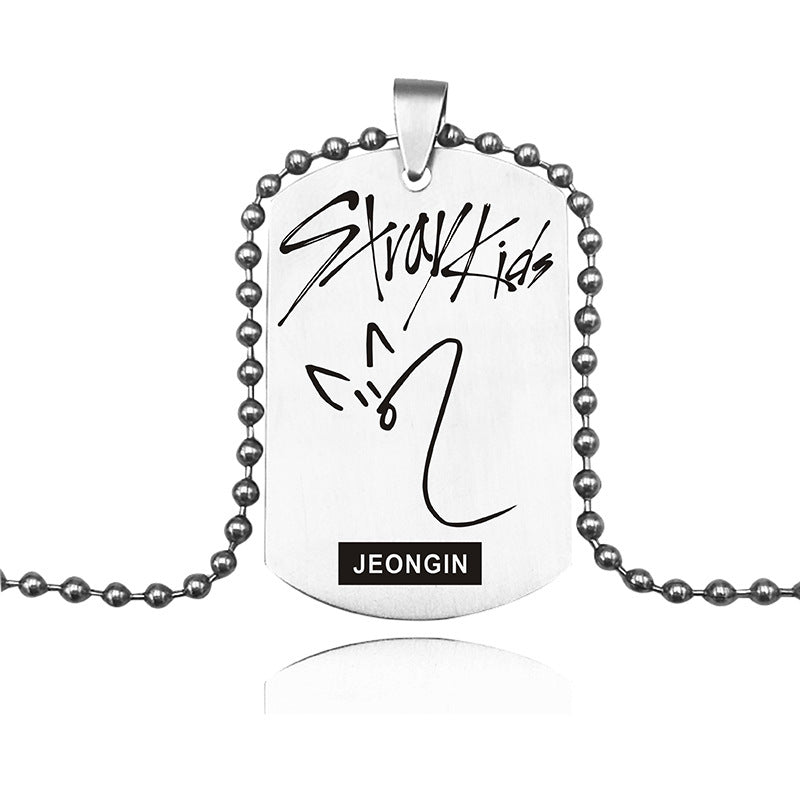 STRAY KIDS NECKLACE STAINLESS STEEL