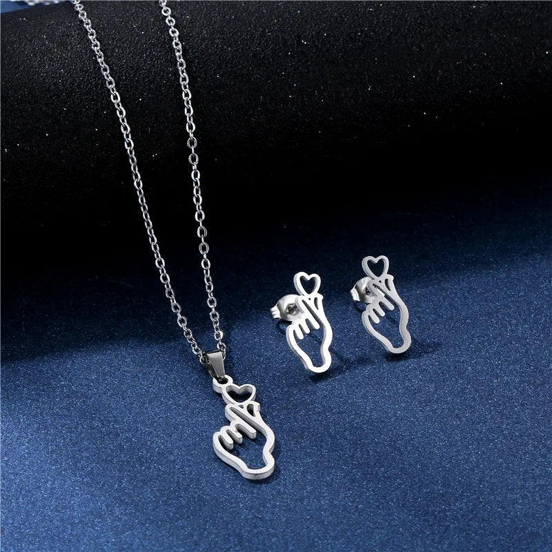 STAINLESS STEEL SARANGHAE SET (silver/gold)