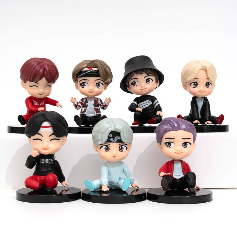 KIT DE ASIENTOS TINY TAN BTS MIC DROP KIT 7 PIEZAS