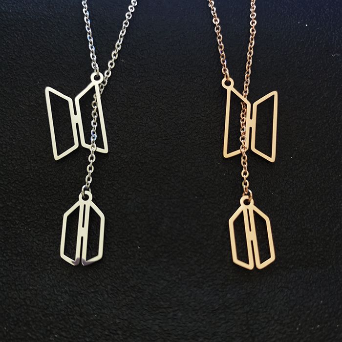 BTS♡ARMY STAINLESS STEEL NECKLACE (Unit and Pair)