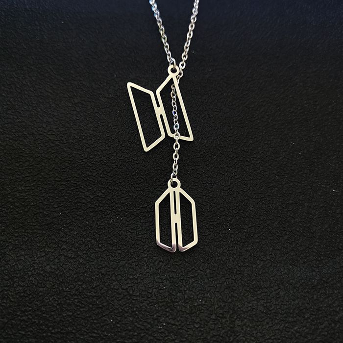 BTS♡ARMY STAINLESS STEEL NECKLACE (Unit and Pair)