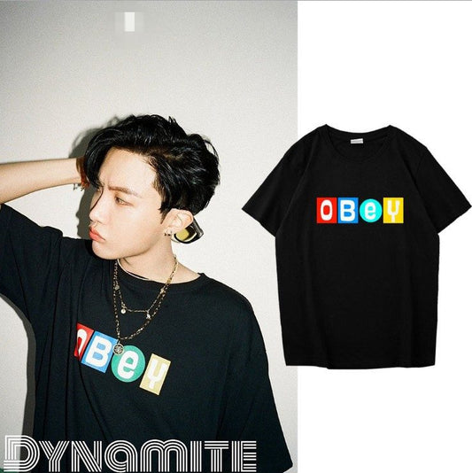 CAMISETA JHOPE OBeY DYNAMITE 100% ALGODÃO