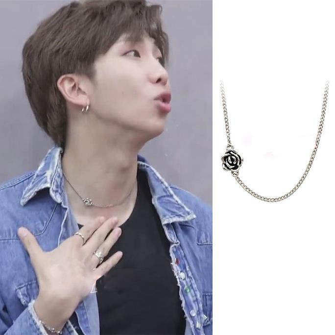 ROSE RM BTS NECKLACE