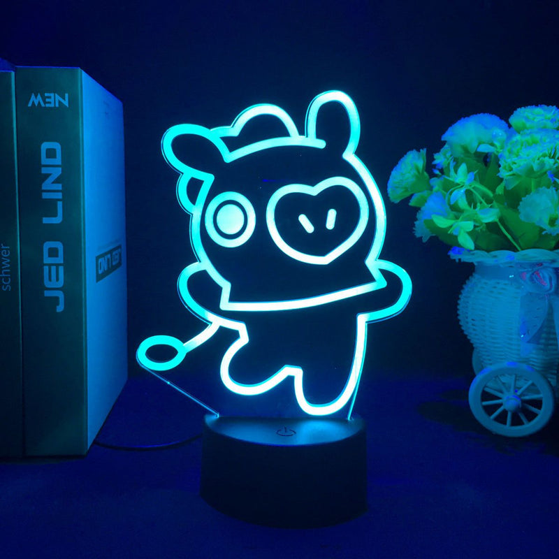 LUZ LED CON CAMBIO DE COLOR BT21 (16 COLORES) CON MANDO A DISTANCIA