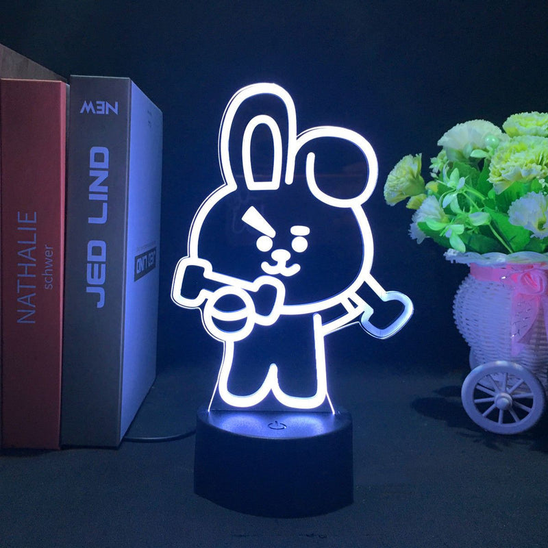 LUZ LED CON CAMBIO DE COLOR BT21 (16 COLORES) CON MANDO A DISTANCIA