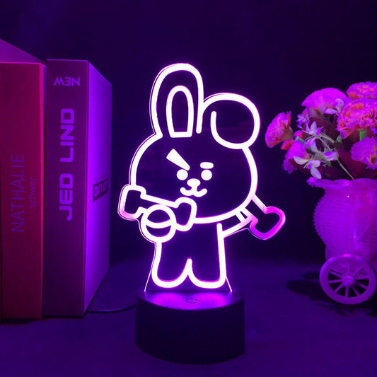 LUZ LED BT21 QUE CAMBIA DE COLOR (16 COLORES) CON CONTROL REMOTO