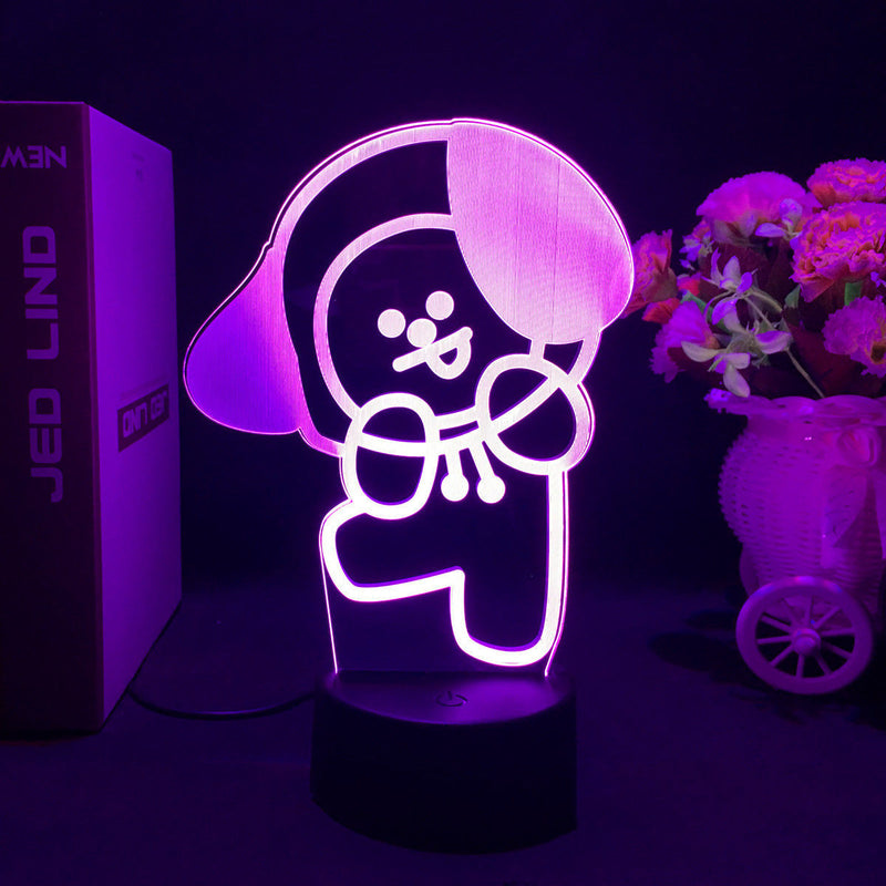 LUZ LED CON CAMBIO DE COLOR BT21 (16 COLORES) CON MANDO A DISTANCIA