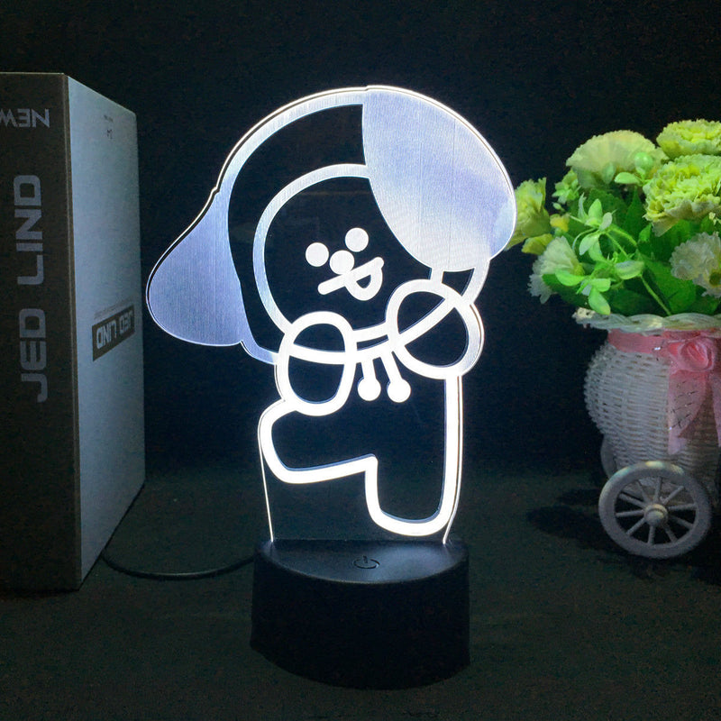 LUZ LED CON CAMBIO DE COLOR BT21 (16 COLORES) CON MANDO A DISTANCIA