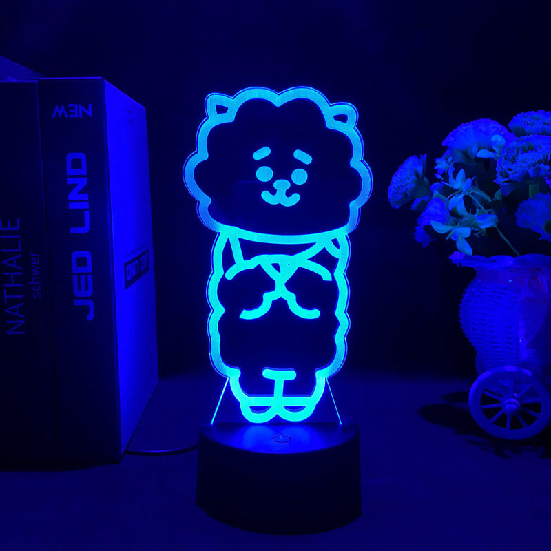 LUZ LED CON CAMBIO DE COLOR BT21 (16 COLORES) CON MANDO A DISTANCIA