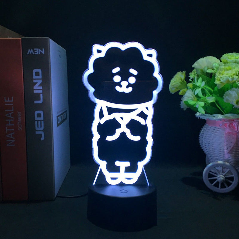 LUZ LED CON CAMBIO DE COLOR BT21 (16 COLORES) CON MANDO A DISTANCIA