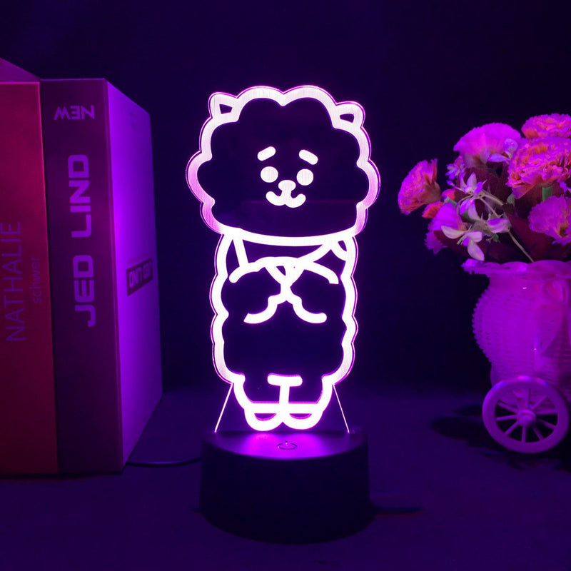 LUZ LED CON CAMBIO DE COLOR BT21 (16 COLORES) CON MANDO A DISTANCIA