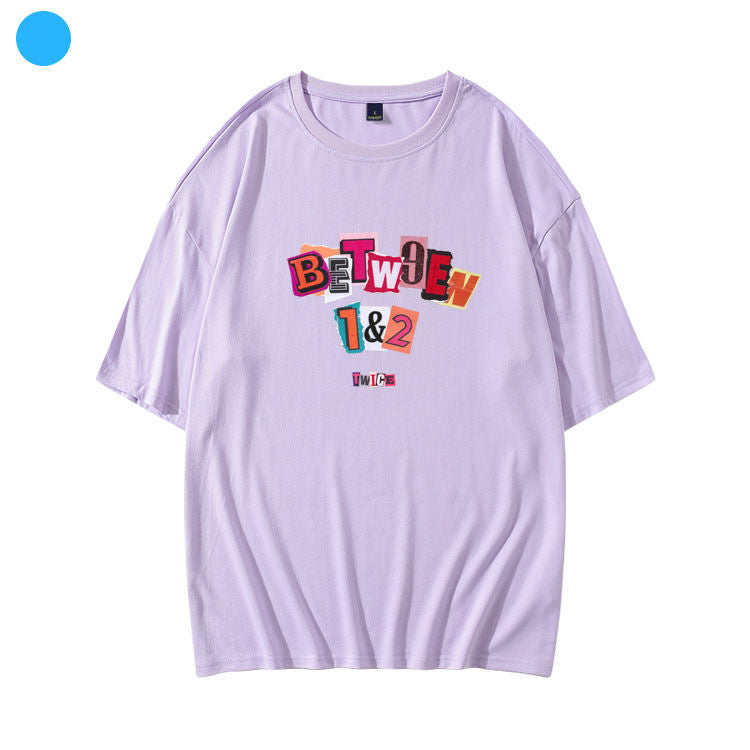 TWICE BETWEEN 1&2 T-SHIRTS 100% COTTON (various colors)