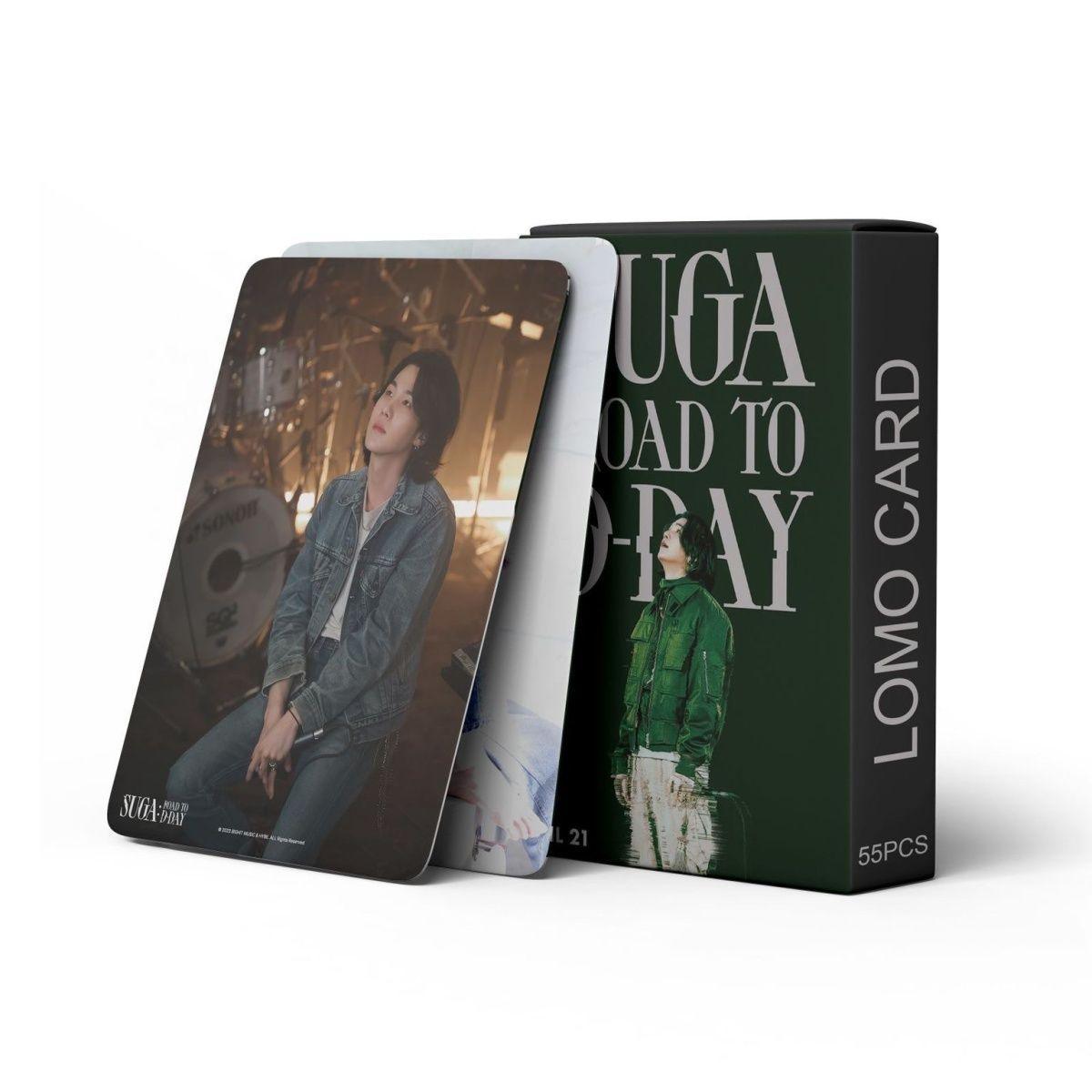 KIT CON 55 FOTOCARDS SUGA ROAD TO D'DAY