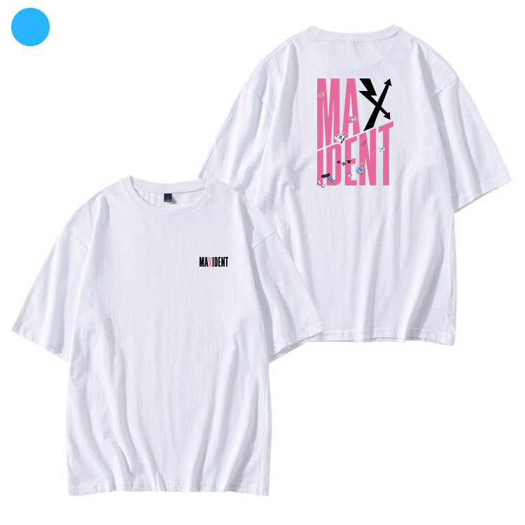 STRAY KIDS MAXIDENT T-SHIRT 100% COTTON (various colors)