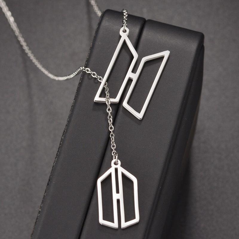 BTS♡ARMY STAINLESS STEEL NECKLACE (Unit and Pair)