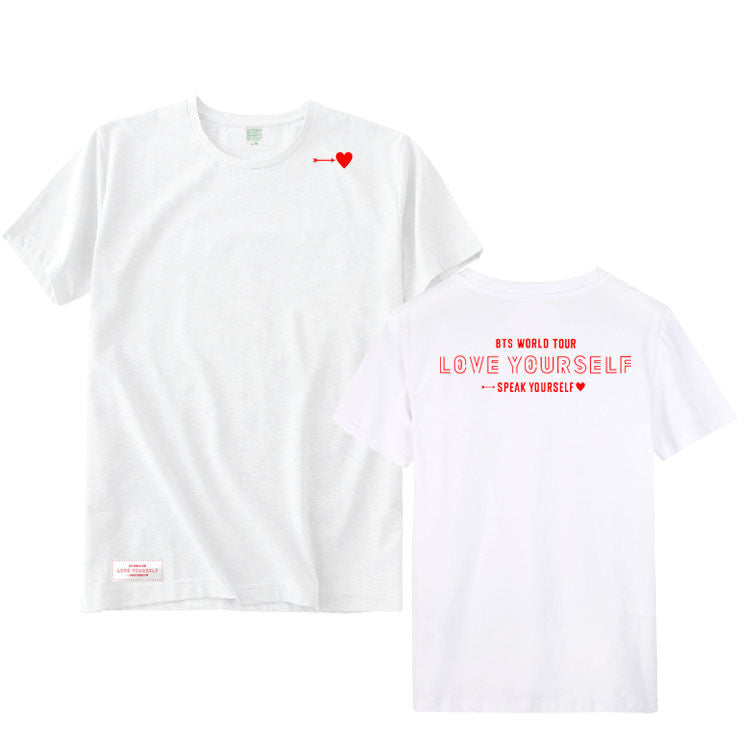 BTS WORLD TOUR L.Y SPEAK YOURSELF T-SHIRTS 100 % BAUMWOLLE