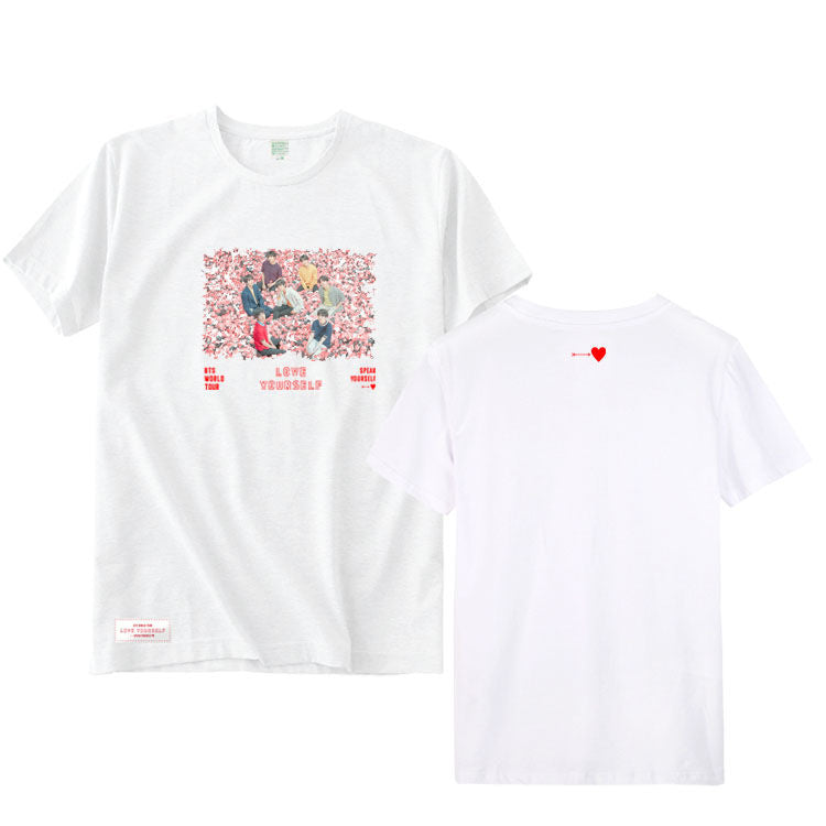 BTS WORLD TOUR L.Y SPEAK YOURSELF T-SHIRTS 100 % BAUMWOLLE