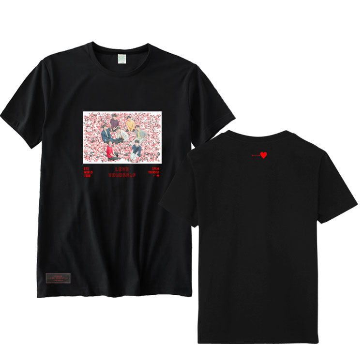 BTS WORLD TOUR L.Y SPEAK YOURSELF T-SHIRTS 100 % BAUMWOLLE